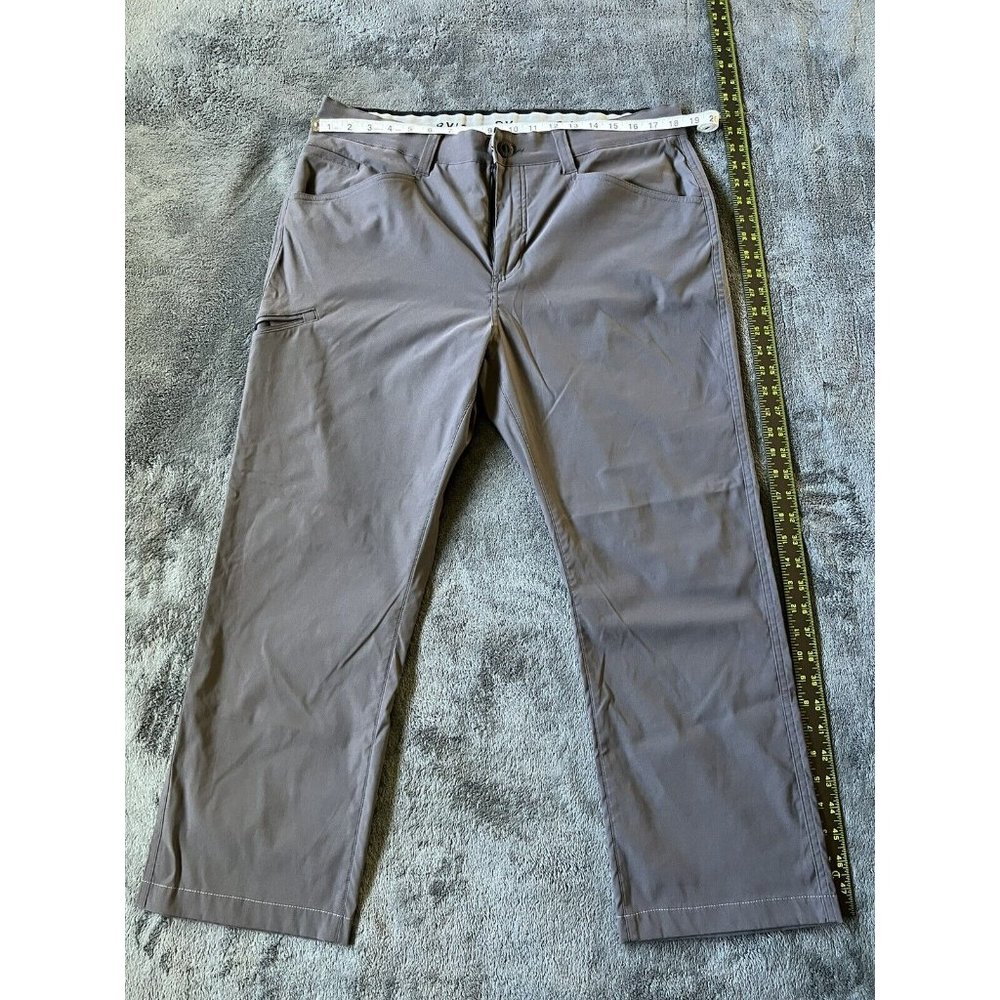 Orvis Mens Trek Pants Classic Collection Gray Lightweight Comfort 36x30